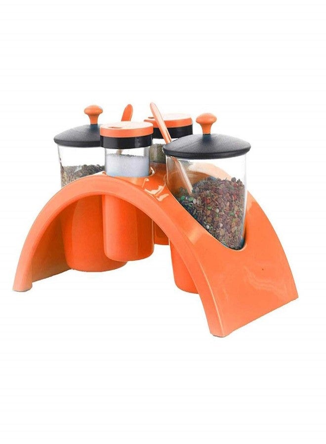SKYUNION™ Kitchenware Smart Plastic Spice and Aachar Pickle Pickle Jar Container Condiment Set,Masala Tray,Dining,Spice Stand,Jar Box Transparent - Image 2