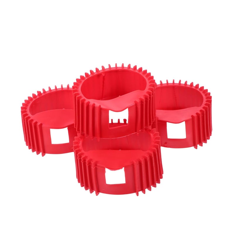 4 قطع أغطية واقية مضادة للصدمات لمقاييس منظمات الأكسجين والأسيتيلين لتقليل الاهتزاز للاستخدام الصناعي - Image 2