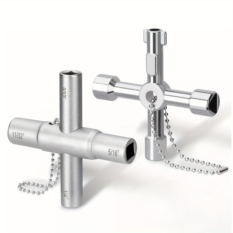 CINACE Universal Water Valve Key Two Pack for Faucets And Connectors - Image 1