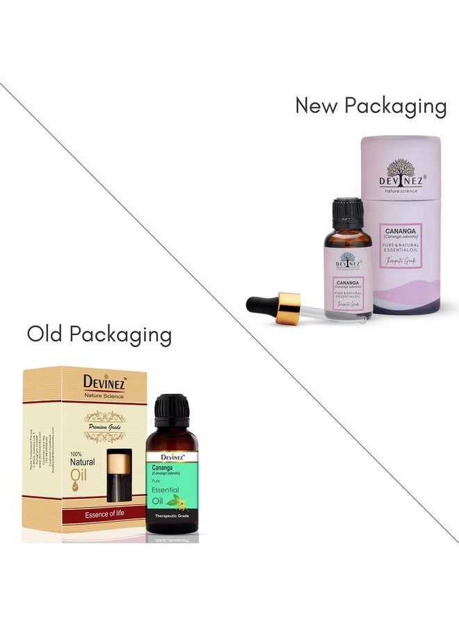 Devinez Cananga Essential Oil 100% Pure Natural & Undiluted 10Ml In Glass Bottle Reduce Tension Massage Soothe The Skin Nourishes Skin Moisturizing Dry Skin & Helpful Ins Positive Thoughts - Image 2