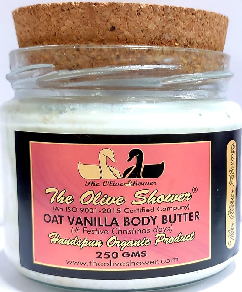 The Olive Shower Oat Vanilla Body Butter 250grams - Image 1