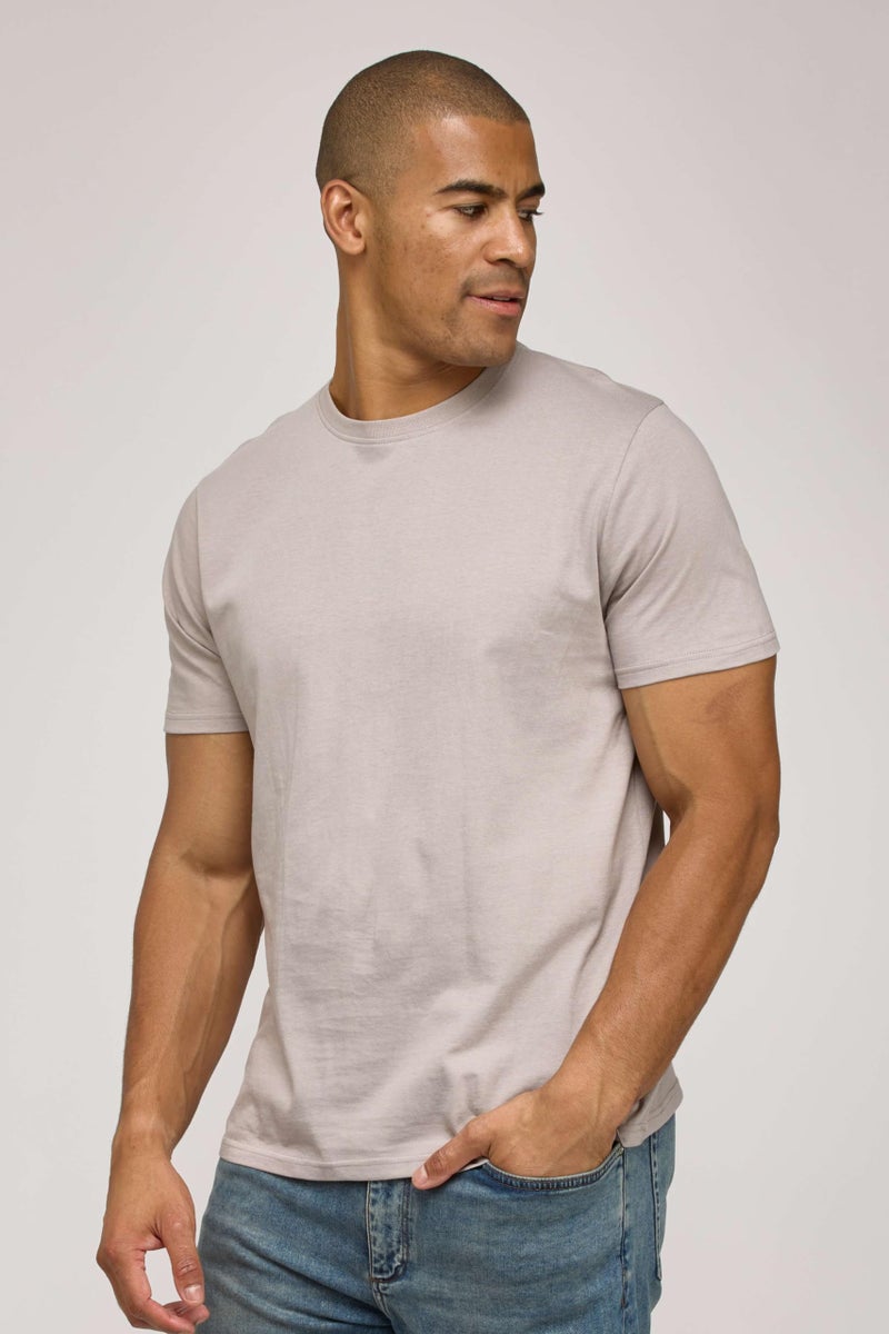 REALESSENTIALS Real Essentials 5 Pack: Menâ€™s 100% Cotton Casual T-Shirts Plain Jersey Shirts Fashion Tees (Big & Tall Available)- Set 5, XXL - Image 2