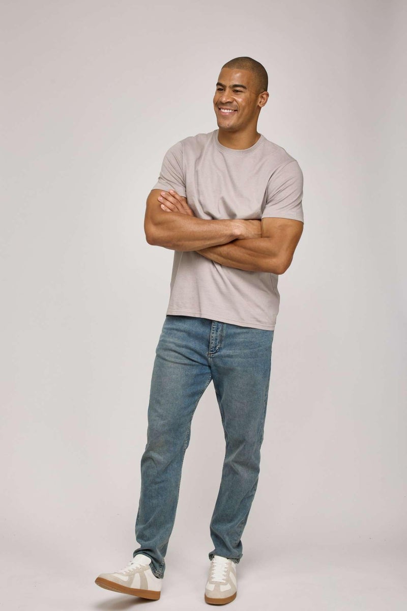 REALESSENTIALS Real Essentials 5 Pack: Menâ€™s 100% Cotton Casual T-Shirts Plain Jersey Shirts Fashion Tees (Big & Tall Available)- Set 5, XXL - Image 4