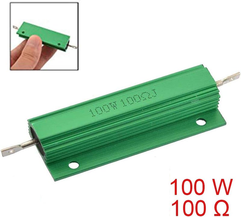 Dahszhi مقاوم سلكي 100 أوم 100 واط علبة ألمنيوم مثبت على هيكل - 2 قطع - Image 2