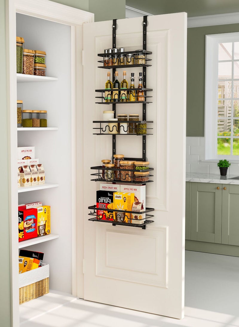 Sharpdo 4-Layer Door Hanging Basket Punch-Free Storage Rack, Suitable for Bathroom, Kitchen, Toilet 32*14.5*84cm  - Image 2