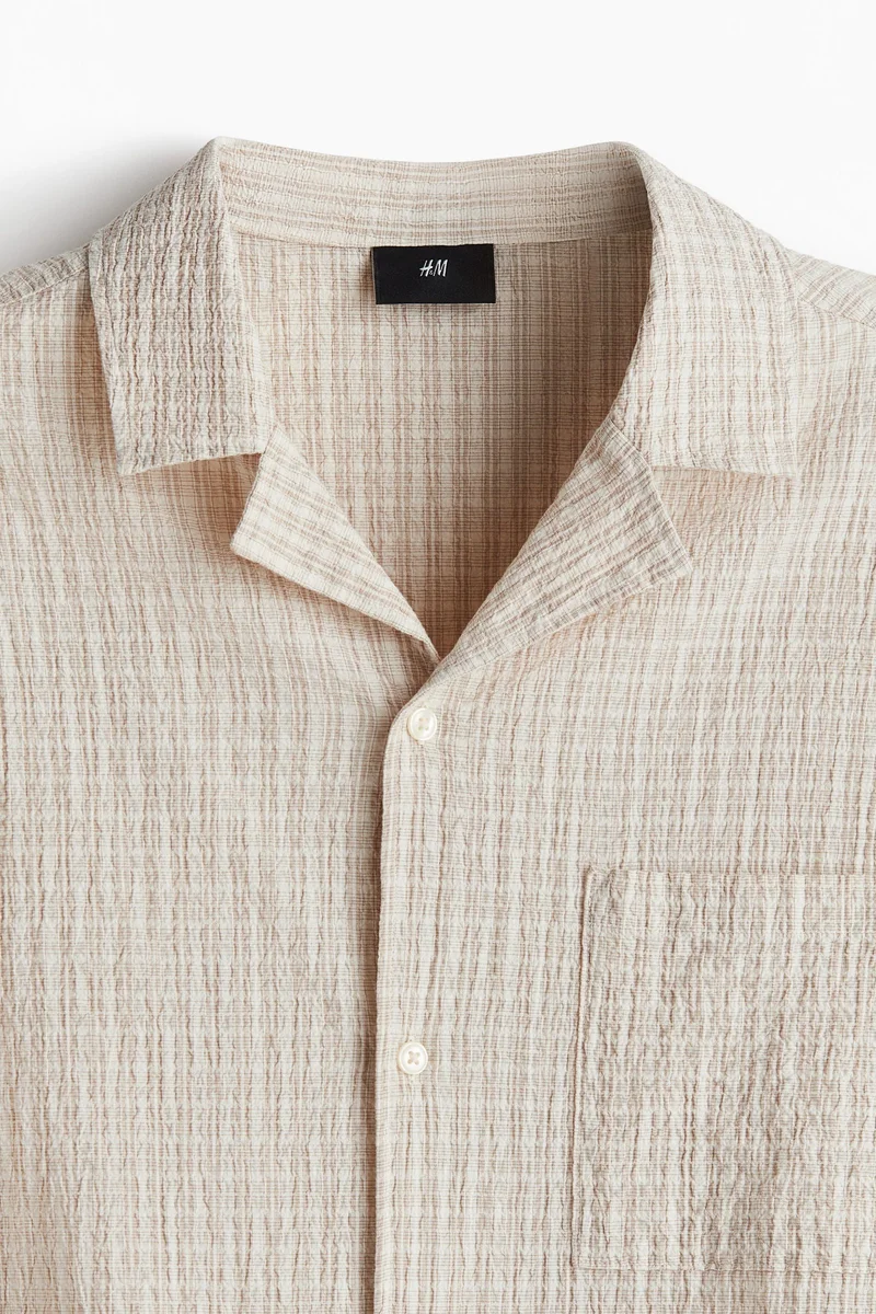 H&M Loose Fit Seersucker resort shirt