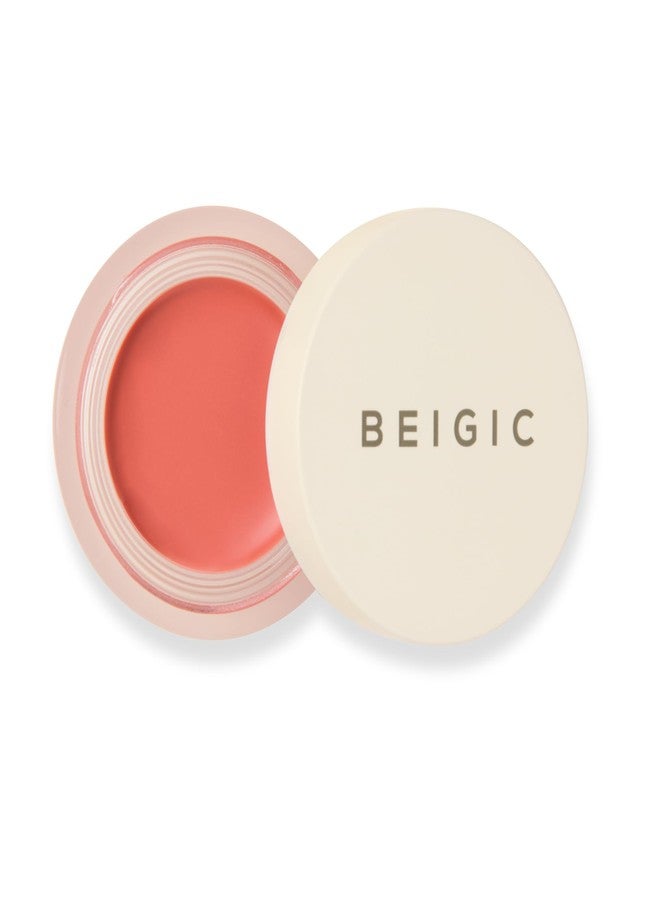 BEIGIC Flush Lip & Cheek Balm 01 Tulle - Vegan Buildable, Multiuse, Travel Sized Blush & Lip Color (0.14 fl.oz) - Peach Coral - Image 1