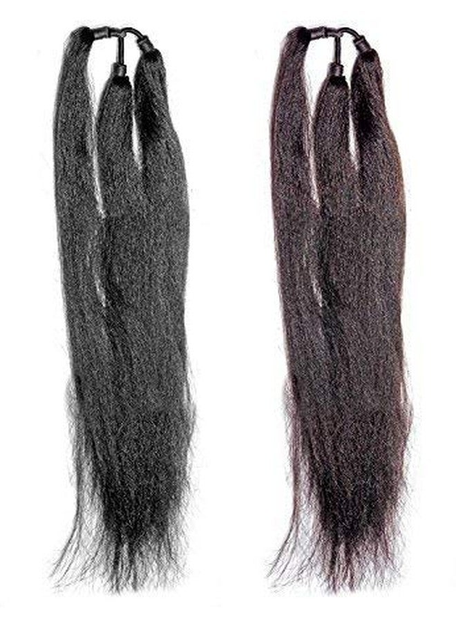 بوكسو مجموعة بوكسو من وصلات الشعر، وإكسسوارات الشعر باراندي، وتشوتي باراندي، باللون البني الداكن، عبوة من قطعة واحدة - Image 3