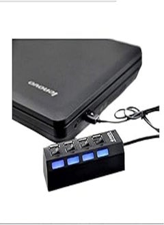 Generic High speed mini 4 port usb hub usb 2.0 hub for laptop pc computer-black 