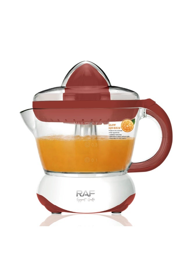 RAF 700ml Electric Citrus Juicer – 45W Automatic Juice Extractor Prepare delicious and refreshing orange, lemon, lime, and other citrus juices quickly with this RAF electric juicer. Its 700ml capacity, dual-direction rotation, and simple operation make everyday juicing easy. - Image 4
