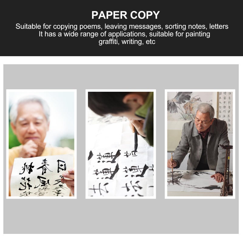 Yellow Rice Paper for Calligraphy Drawing 120pcs Traditional Chinese Decorative Writing Letter - Image 5
