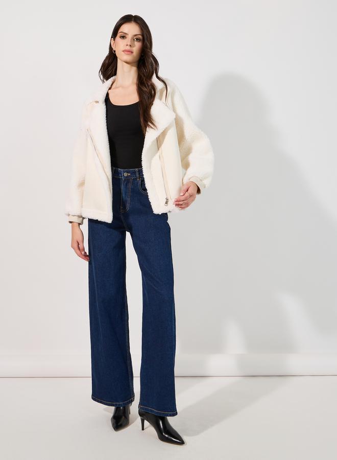 Styli Oversized Regular Length Aviator Jacket - Image 2