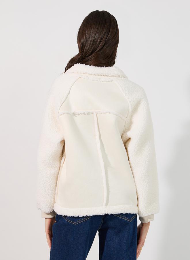 Styli Oversized Regular Length Aviator Jacket - Image 5