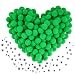 Caydo 400 pcs 300 Pieces Green Pom Poms for Crafts with 100 Wiggle Eyes 1 Inch Craft Pompom Balls for Kids Creative DIY Crafts and Easter Decorations - Image 2