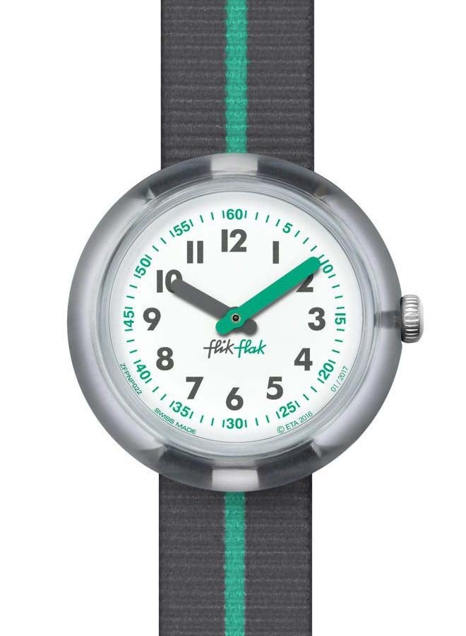 Swatch Unisex Green Band Quartz Movement Water Resistant Wrist Watch - 32 Mm - Image 1