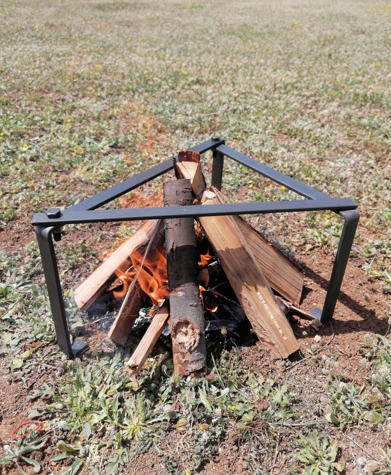 OC TRADE 14 Inch Camping Tripod for Cooking, Camping Cooking Stand, Tripod Grill, Fire Tripod for Cooking, Cast Iron Stand, Dutch Oven Stand, Fire Pit Stand, Dutch Oven Tripod, Cooking Tripod for Campfire - Image 1