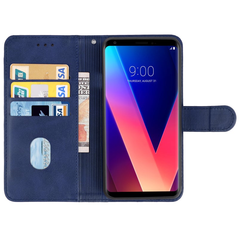 HuHa Case Cover Leather Phone Case For LG V30+(Blue) - Image 3