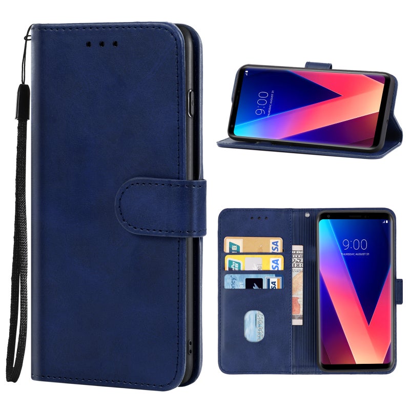 HuHa Case Cover Leather Phone Case For LG V30+(Blue) - Image 1
