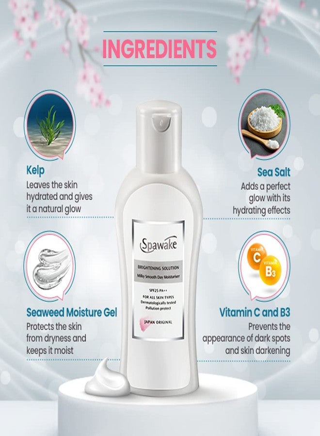 Spawake Vitamin C Moisturizer For Face, Brightening Solution Milky Smooth With Spf 25/Pa++, 40Ml - Lotion - Image 3