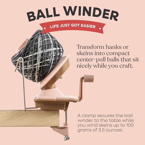 KnitPicks Knit Picks Yarn Ball Winder for Knitting and Crocheting Dusty Rose - Image 3