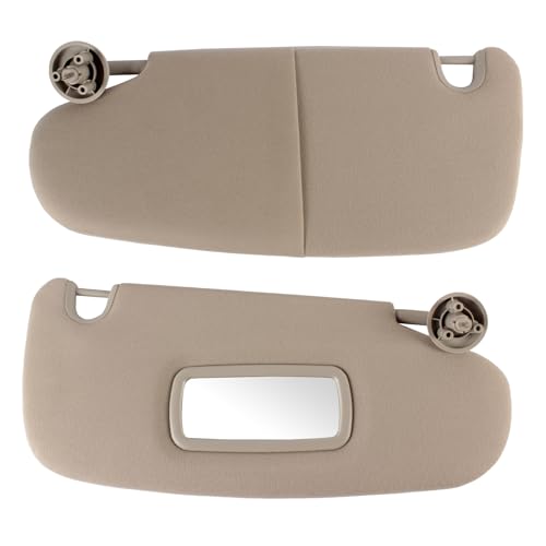 PEVAST Left Driver and Right Passenger Side Sun Visor Compatible with Dodge 2002 2003 2004 2005 2006 2007 2008 2009 Ram 1500 2500 3500 Sunvisor Replace 1CT11TL2AA 1CT18TL2AA(Gray) - Image 1