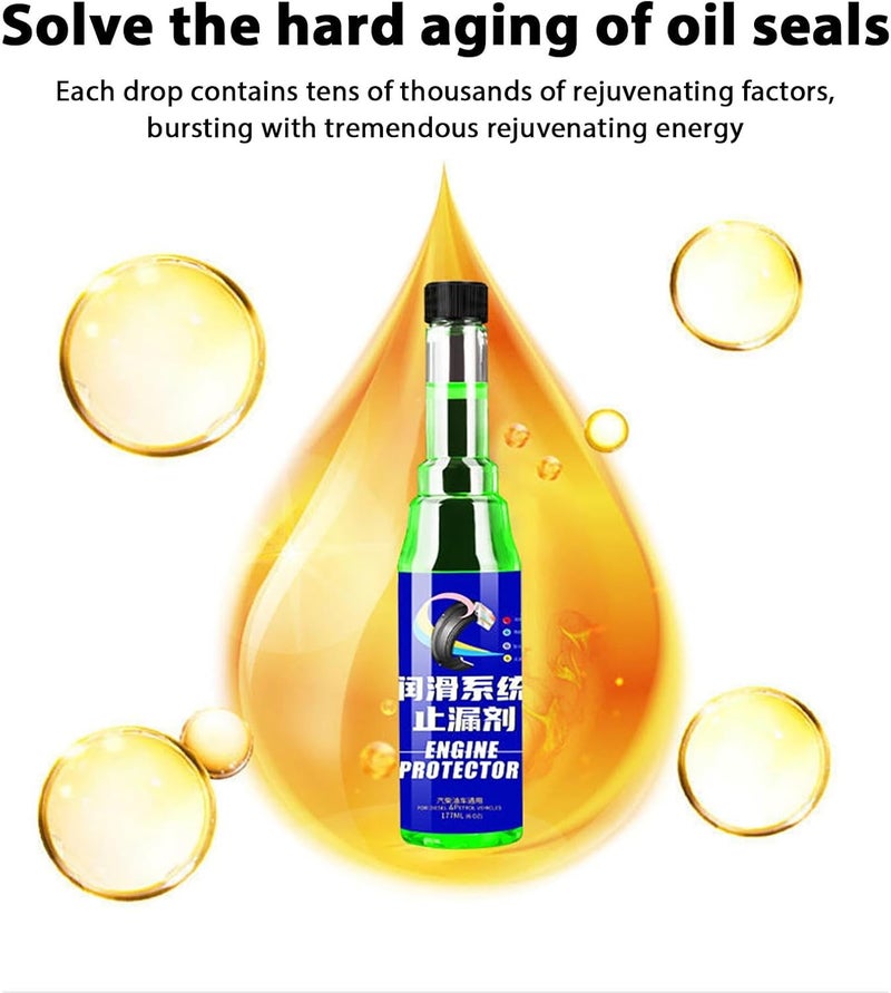 Engine Oil Leak Sealer | Engine Oil Seal Activator | Car Engine Leak Stop Agent Engine Oil Leak Sealer Engine Oil Leak Prevention Additive Leak Proof Oil Additive for Cars - Image 5