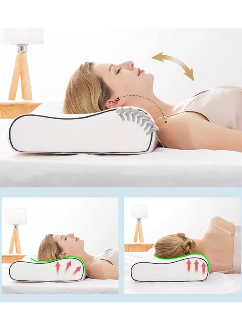 إلترازون Pillow, Memory Foam Pillow For Best Sleep, Orthopaedic Neck Back Head Support Contour Cervical Pillows  - Image 4