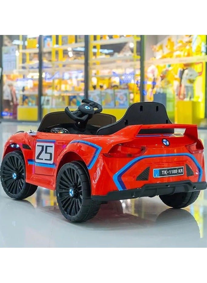 سيارة ركوب كهربائية للاطفال، سيارة سباق كهربائية للاطفال (احمر) - Image 3