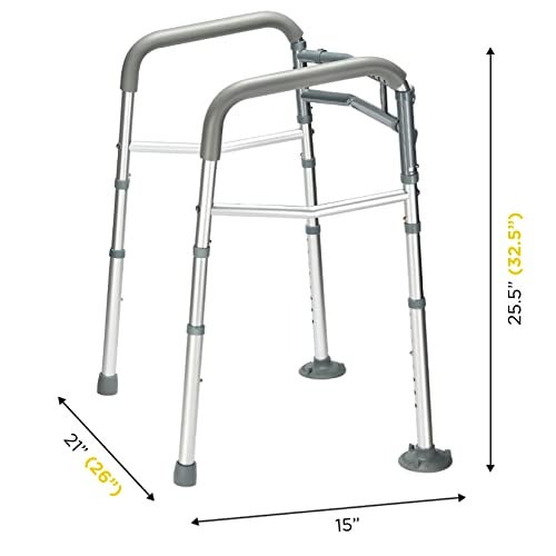 Medical king Toilet Safety Rail - Adjustable Detachable Toilet Safety Frame with Handles Heavy-Duty Toilet Safety Rails Stand Alone - Toilet Safety Rails for Elderly, Handicapped - Fits Most Toilets - Image 2