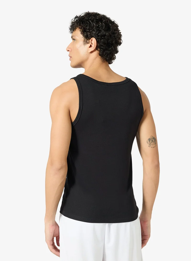 كارل كاني تيشيرت بلا أكمام مضلع بتوقيع