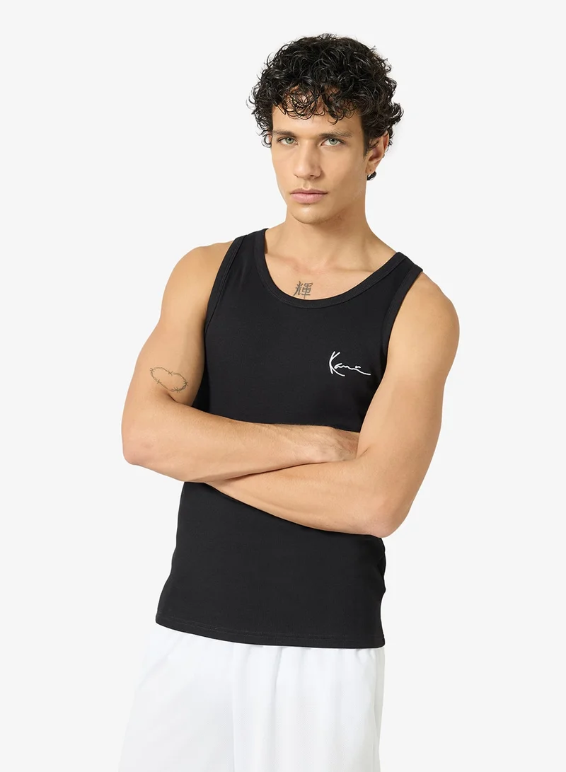 كارل كاني تيشيرت بلا أكمام مضلع بتوقيع