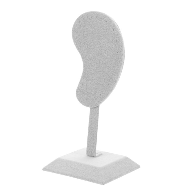 Gray Velvet Earring Display Stand Jewelry Organizer Rack for Home Retail Salon Desktop Storage - Image 2
