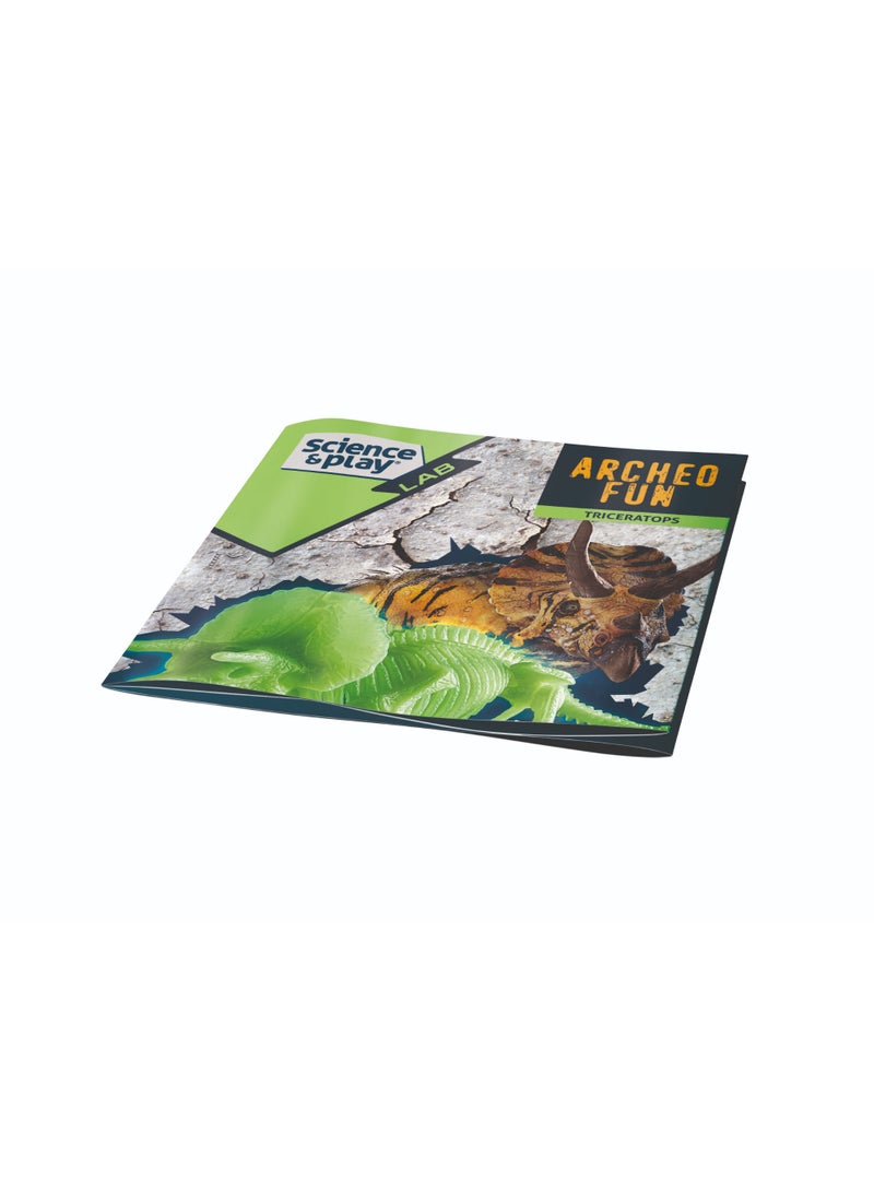 Clementoni Archeofun Triceratop Fossils | Dig, Discover and Assemble the Skeleton | Glow in the dark Dinosaur | STEM Toys | Science Toys | Educational & Learning Toy | Enhance Problem-solving Skills & Fine Motor Skills | Improves Coordination & Creativity | Gift for Kids and Toddlers - Image 5