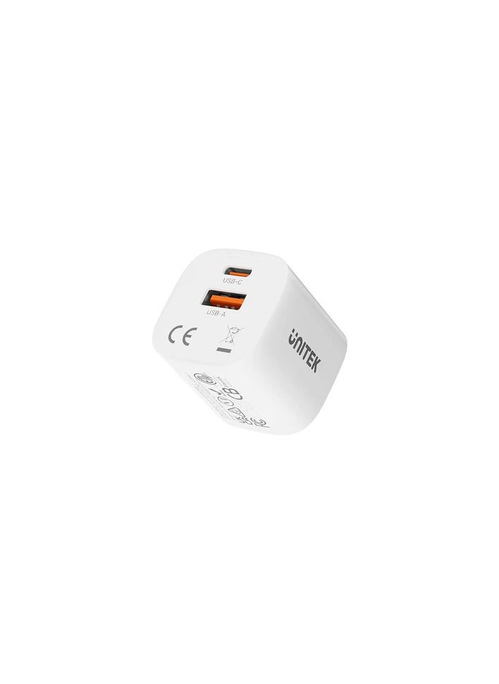 Wall Charger 33W Mini Dual Port Wall Charger (USB-C PD + QC3.0), Works With Laptops, Smart Phones, Game Consoles, Tablets, Camera, Earphone, Sleek and compact design. - pzsku/Z5DE61CD73A00A929355EZ/45/_/1740491211/b0004f7c-54ed-4431-b1da-4f96c982d2dd