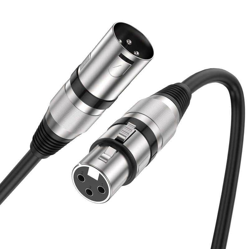 MOSWAG XLR to XLR Cables, 3.28FT/1M XLR Microphone Cable, Mic Cable 3 Pin Balanced Shielded XLR Cable for Speaker Wire, DJ Equipment, Audio Sound Consoles,Recording Studio,Recording Microphones - Image 1