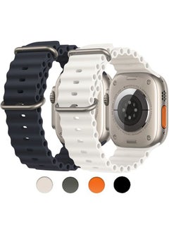 Generic Compatible with Apple Watch Ultra 49mm 45mm 44mm 42mm Replacement Soft Silicone Strap for iWatch Ultra/Ultra 2 Series 9/8/7/6/5/4/3/2/1 SE  - Image 3
