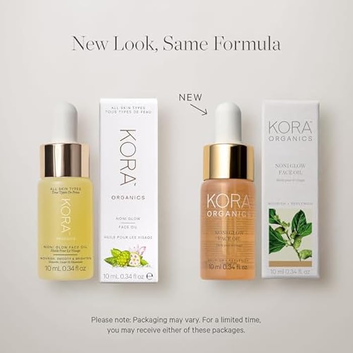 KORA Organics Noni Glow Hydrating Face Oil with Antioxidants, Nourish & Illuminate, Certified Organic, Cruelty Free, 0.34 fl oz - Image 2