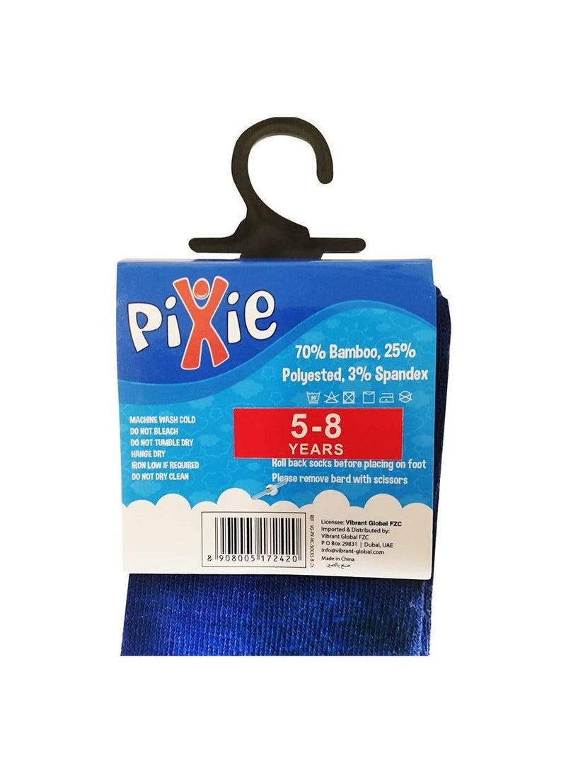 Pixie Pixie - Bamboo Cotton Socks (Pack Of 2) - Blue - 5-8Y  - Image 3