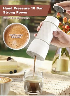 HomarKet 3-in-1 Portable Espresso Coffee Machine Manual Milk Frother For Nespresso Capsule and Coffee Powder 120ML  - Image 3