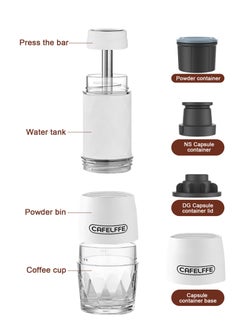 HomarKet 3-in-1 Portable Espresso Coffee Machine Manual Milk Frother For Nespresso Capsule and Coffee Powder 120ML  - Image 4