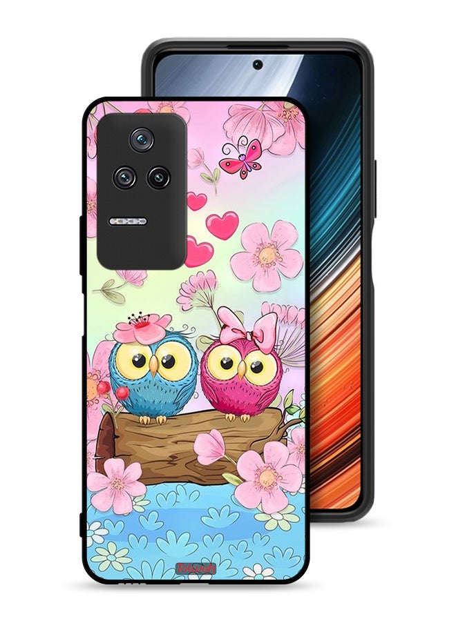 Tolwak Xiaomi Redmi K40S Protective Case Cover Cute Owls Art - Image 1