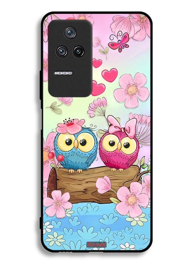 Tolwak Xiaomi Redmi K40S Protective Case Cover Cute Owls Art - Image 2