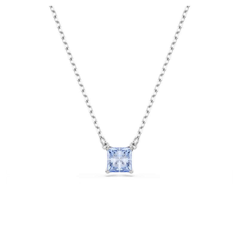 Swarovski Matrix pendant Square cut Blue Rhodium Finish - Image 2