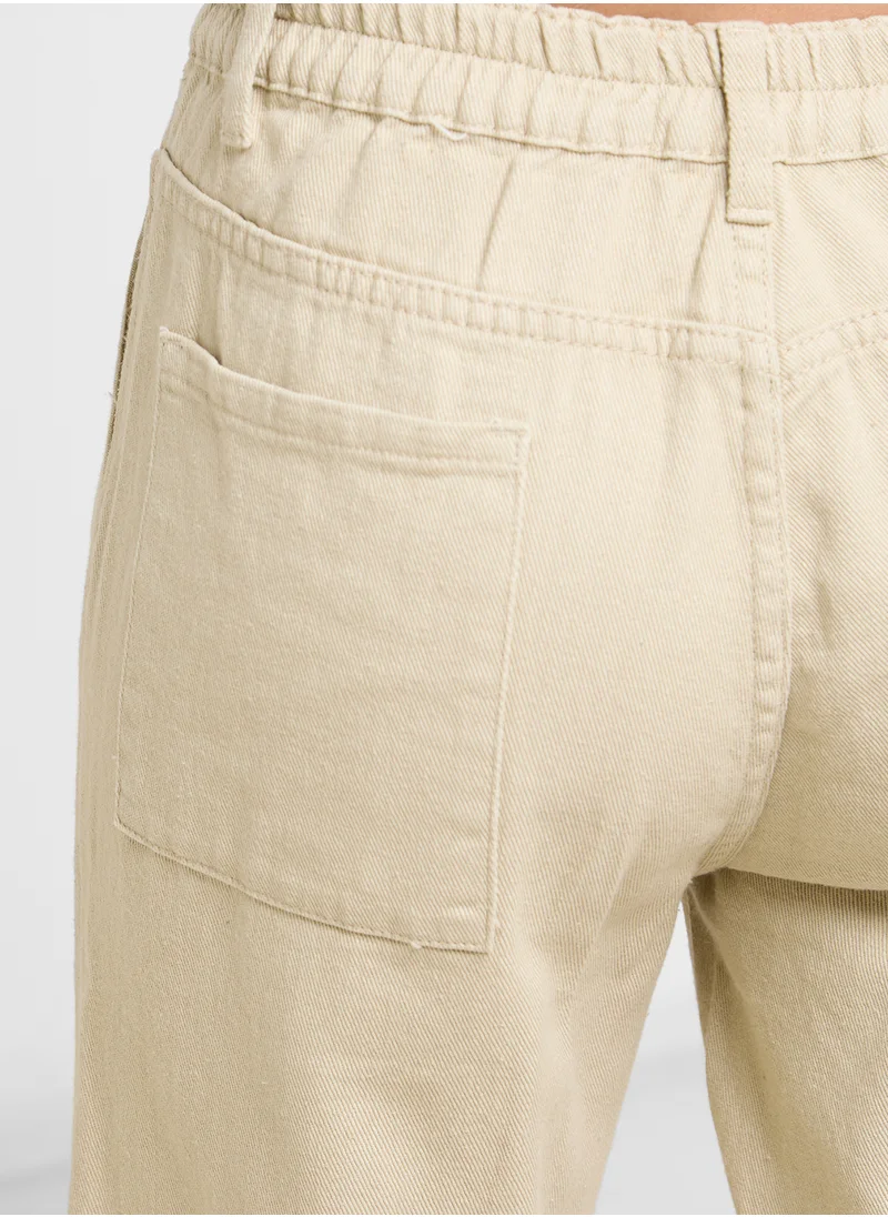 جينجر Cargo Pocket Garment Dye Jeans