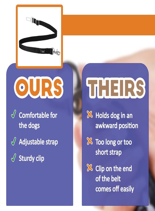 مستر. بين حزام أمان قابل للتعديل للكلاب من مستر بن، عبوة من قطعتين، حزام أمان للحيوانات الأليفة، مقود سيارة - Image 5