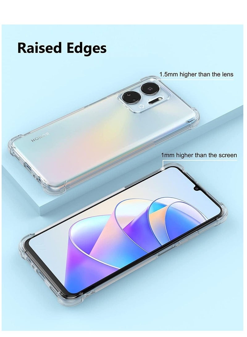 ELTRAZONE Honor X7a Clear Case Cover Shockproof flexible Silicone Bumper Cover Transparent Anti scratch TPU Full Camera Protection - Image 5