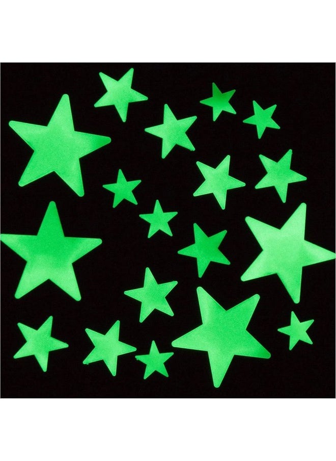 OIG Brands - 200 Pcs Ultra Brighter 3D Glow in The Dark Stars for Ceiling & Walls I Glow Stars for Ceiling with Moon I Glow in The Dark Decorations for Bedroom W/Constellation Map & Reusable Putty I Star Stickers - Image 1