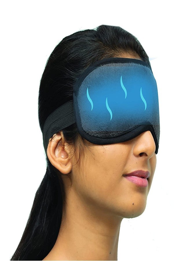 Cooling Gel Eye Mask, Reusable Cold Ice Pack with Soft Plush Backing, for Puffy Eyes, Dark Circles, Migraine, Stress Relief - Image 3