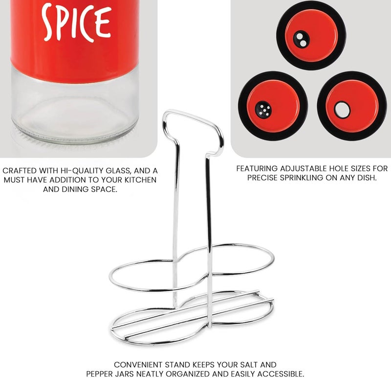 TREO تريو من ميلتون مجموعة برطمانات الملح والفلفل الزنجبيل - Image 4