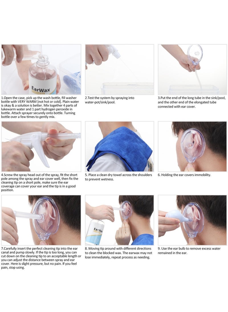 Ru syanl - 500ml Ear Wax Removal Kit Earwax Wash Bottle Set - Image 1